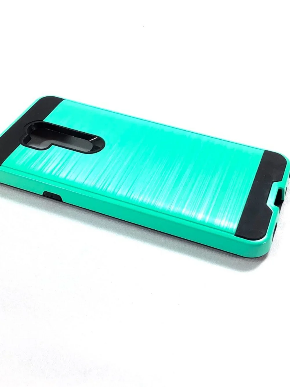 NEW LG G7 Rugged Case Heavy Duty Armor Phone Cover Mint Green Black Clear Screen